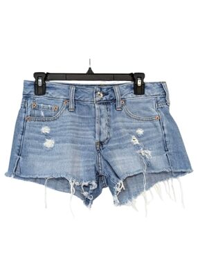 Abercrombie & Fitch Distressed Cutoff Jean Shorts - Size 25 Womens
